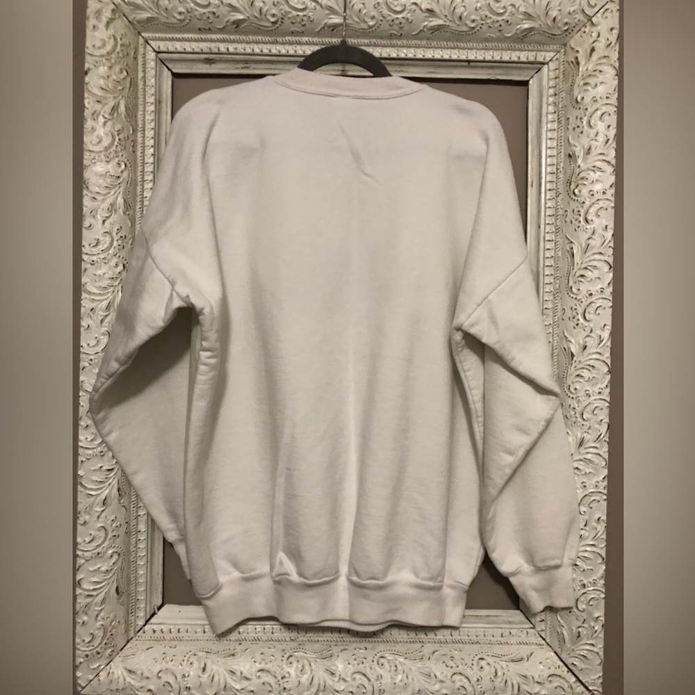 Embroidered flowers crewneck. Grandmacore. Size XL. ❣️ - Picture 2 of 7